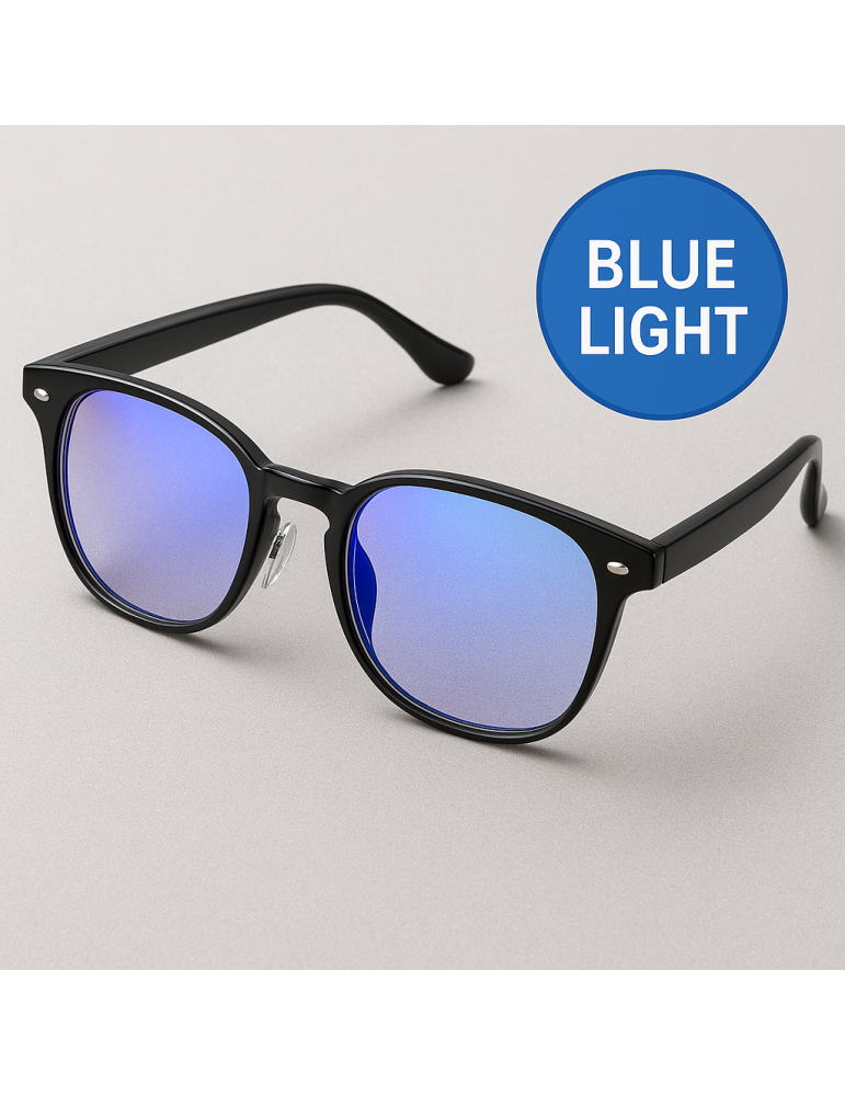 Occhiali unisex con filtro luce blu, anti-affaticamento e anti-blu per giocare e leggere